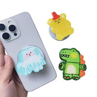 Support de téléphone portable professionnel en acrylique en forme de dinosaure, design original avec fixation de bureau, nouveauté économique pour la vente en gros
