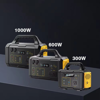 Batterie de stockage portable au lithium-fer XHY personnalisable tout-en-un 300W 600W 1000W rechargeable, adaptable aux panneaux solaires