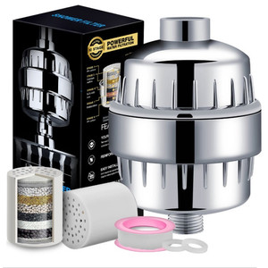 Bán buôn thời trang phòng tắm vòi nước Phụ kiện 12-giai đoạn tắm Lọc nước cứng Shower Head Clo loại bỏ vòi hoa sen bộ lọc - Product Image 3