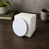 Ensemble de boîtes à gâteaux hautes écologiques Culpitt Classic |   Boîte à courrier carrée de 10 pouces en carton masonite de qualité supérieure |   Blanc 10x10x10 pouces à plusieurs niveaux