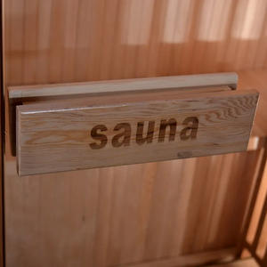 Prefabrik Sauna evleri ahşap kişisel buhar Sauna odası kapalı taşınabilir Sauna odası - Product Image 5