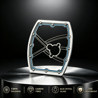 Montre mécanique squelette de luxe pour homme 6702, boîtier tonneau en fibre de carbone, montre automatique ultra-fine de haute qualité