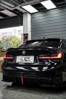 Diffuseur de lumière LED noir brillant pour pare-chocs arrière pour BMW G20 LCI m Sport berline