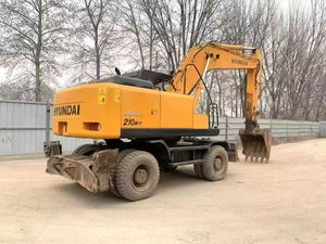 Prix raisonnable Pelle sur pneus HYUNDAI 210W-7 210W-9 de haute qualité Pelle coréenne originale d'occasion de 21 tonnes en stock - Product Image 3