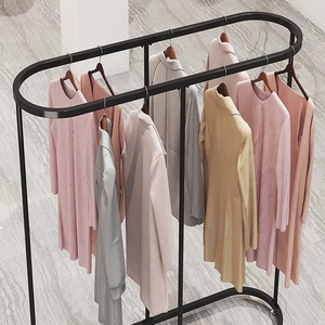 Espositore Moderno a Doppia Fila da Terra Ecologico a <span class=keywords><strong>5</strong></span> Ripiani per Abbigliamento <span class=keywords><strong>Uomo</strong></span> e Donna per Centri Commerciali e Negozi - Product Image 3