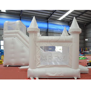 Casa <span class=keywords><strong>de</strong></span> rebote blanca para niños <span class=keywords><strong>de</strong></span> fiesta <span class=keywords><strong>de</strong></span> boda Castillo hinchable blanco con tobogán y pozo <span class=keywords><strong>de</strong></span> <span class=keywords><strong>bolas</strong></span> - Product Image 6