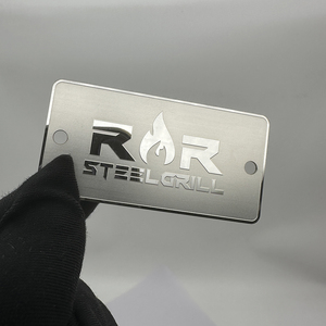 Etiqueta adhesiva de placa de Metal personalizada, accesorios adhesivos, placa de <span class=keywords><strong>nombre</strong></span> de marca para etiquetas de bicicleta de Motor, etiquetas de embalaje - Product Image 5