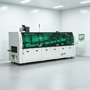 เครื่องบัดกรีแบบคลื่น XMW-450 ประหยัดพลังงาน ควบคุมอัจฉริยะด้วย PLC พร้อมระบบอุ่นล่วงหน้าอัตโนมัติ สำหรับการประกอบปริมาณมาก - Product Image 2