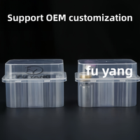 Boîte de 10 compartiments pour flacons de peptides de 3 ml, sans BPA, compatible réfrigérateur, en PP transparent de haute qualité, emballage de laboratoire OEM en gros