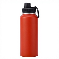 Gourde isotherme compacte en acier inoxydable 304 avec poignée, grande capacité, portable pour la randonnée, à boire directement
