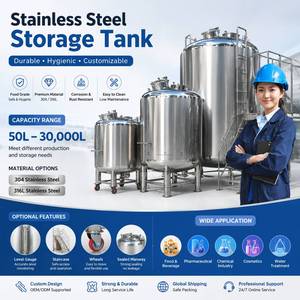 정사각형 스테인리스 스틸 HDPE 화학물질 저장 탱크 (보호 케이지 및 플랜지 뚜껑 포함, ASME 디자인) - Product Image 1