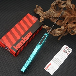 Cuchillo de Camping Ligero Kershaw9000 con Mango de Aluminio Aeroespacial y Hoja D2 de Punta Clip, 21.8CM, Apertura Directa por Empuje, para Exteriores - Product Image 4