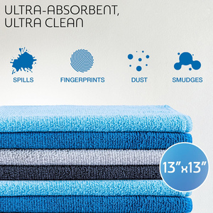 Chiffon en microfibre carré très populaire pour le nettoyage de la cuisine, des voitures, la vaisselle et le nettoyage des tables - Épais, absorbant et durable - Product Image 3