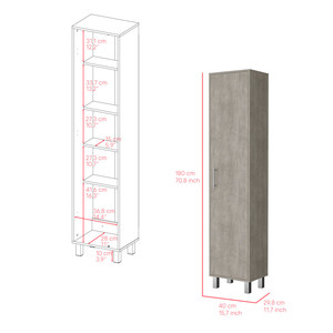 <b>Cabinet</b> Buccan Storage, <b>Garage</b>, Concrete Gray - Product Image 4