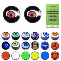 Kit de support de feu arrière LED Devil Eyes de 3 pieds contrôlé par mobile, pour tige de selle de vélo, étanche IPX6, batterie rechargeable, conduite nocturne 8