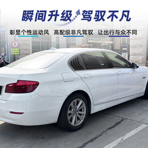 Bmw 5 Series F10 2011 2017 Triangular <b>Window</b> Louver <b>Decals</b> Piano Black Carbon Fiber Texture Car Stickers - Product Image 2