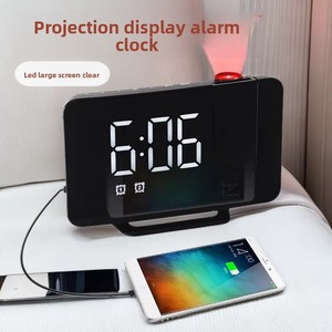 <span class=keywords><strong>Reloj</strong></span> Despertador con Proyección <span class=keywords><strong>de</strong></span> Radio, Suministro del Fabricante, Pantalla LED Grande, Rectangular, Doble <span class=keywords><strong>Alarma</strong></span>, <span class=keywords><strong>Reloj</strong></span> <span class=keywords><strong>de</strong></span> Oficina/Mesa - Product Image 4
