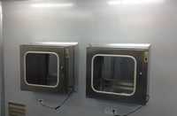 Fenêtre de transfert pour salle blanche OEM, boîte de passage de laboratoire, étanchéité à l'air, isolation thermique et acoustique, acier inoxydable et aluminium