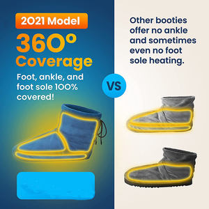 Zapatillas de terapia caliente para aliviar el dolor de los músculos, botines y calentadores de <span class=keywords><strong>pies</strong></span> para aliviar la rigidez de los <span class=keywords><strong>pies</strong></span> - Product Image 3