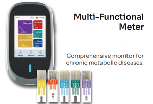 Multifunctional 7 in 1 Health <strong>Monitor</strong> for Glucose Lactate Ketone <strong>Uric</strong> <strong>Acid</strong> Cholesterol and Hemoglobin Tracking - Product Image 3