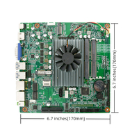 Placa Base Industrial Intel 7390 Whiskey Lake-U, DDR4, MSATA, 6 USB, 6 COM, HD VGA, DC 12V, Mini ITX