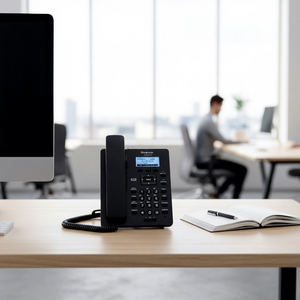 โทรศัพท์ไอพีแบบ SIP 2 สาย รุ่นมาตรฐาน KX-HDV130 สำหรับสำนักงาน โรงแรม และระบบคลาวด์ <span class=keywords><strong>PBX</strong></span> - Product Image 1