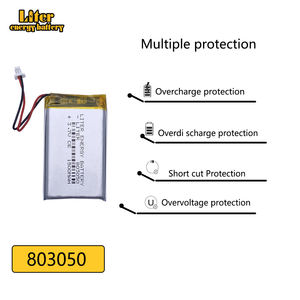 803050 1500 мАч 3,7 В перезаряжаемая литий-ионная полимерная литиевая батарея с разъемом 1,0 мм - Product Image 5