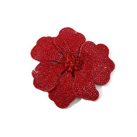 Patchs brodés DIY transfrontaliers en strass, fleurs 3D stéréo, dentelle, PVC, diamants en verre, pour robes, sacs, paillettes, boucles de chaussures