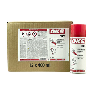 OKS 571 Olio Base per Pellicola <span class=keywords><strong>Lubrificante</strong></span> a Rapida Asciugatura 400mL, Rivestimento Protettivo PTFE, <span class=keywords><strong>Lubrificante</strong></span> Industriale, Spray Distaccante per Stampi Iso VG 68 - Product Image 1