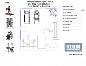 SK Fitness Project Soluzioni Complete per Attrezzature Fitness Commerciali Professionali per Allenamento Cardio e di Forza, Set Completo dalla Cina - Product Image 3