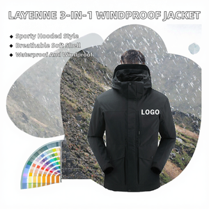 Veste softshell imperméable coupe-vent pour homme, à capuche, respirante, pour la randonnée et les activités de plein air - Product Image 2