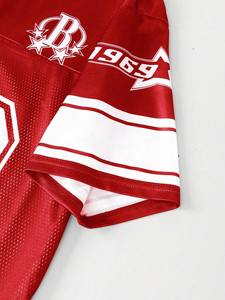 Camiseta de Fútbol Personalizada con Transferencia Térmica, 100% Poliéster, Cuello en V, Estilo Urbano, Secado Rápido, Transpirable, Malla Deportiva - Product Image 4