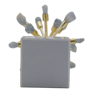 Scultura a forma di stella in marmo con base dorata per decorare la casa o l'ufficio. - Product Image 6