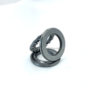 Roulement à billes ouvert de précision DJE 51168 en acier chromé P0, série 51100, alésage 340 mm, diamètre extérieur 420 mm, épaisseur 64 mm, cage en acier