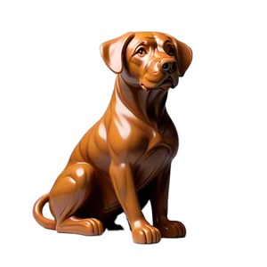 Estatua/estatuilla/escultura de perro de resina de San Bernardo, regalo y manualidades de animales de mesa de poliresina personalizados para el hogar y la Oficina - Product Image 1