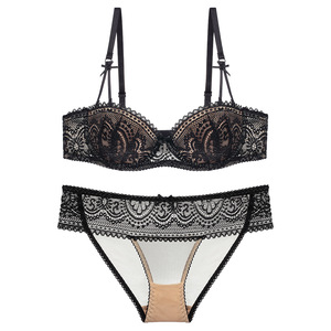 Lift sujetador <span class=keywords><strong>ropa</strong></span> interior Set Push Up reunir sujetadores bragas Kit de media taza juegos breve mujeres <span class=keywords><strong>ropa</strong></span> de cama - Product Image 2