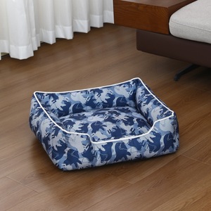 DO Marine Quadratisches Plüsch XL Hunde- & Katzenbett Ganzjährig Nicht-Klebendes Fell Waschbar Modisches Tarnmuster Komfortables Haustierbett für Zuhause - Product Image 2