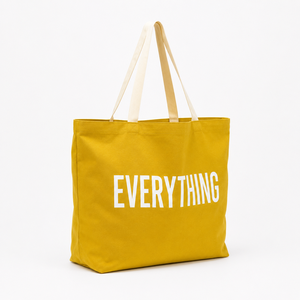 Eco Friendly Extra Large Custom Logo Organic Reusable Cotton Shopping Bag Canvas Grocery Bag Oversize <b>Gym</b> <b>Tote</b> Bag - Product Image 2