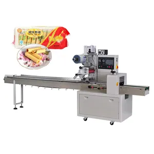 Egg Rolls Packing Machine Bag Making Machine Pillow Bag Plastic Bag Designing and Printing Machine Flow Pack with Tray Plastic