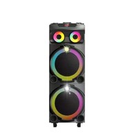 Système de haut-parleurs subwoofer au design innovant avec éclairage RGB vibrant et fonction de synchronisation TWS BT 5.3 pour les fêtes en extérieur