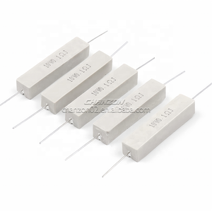Bán buôn 10 W gốm xi măng điện trở 10w4rj 10w10rj 10w15rj 10w47rj 10w470rj 10 <span class=keywords><strong>Watt</strong></span> <span class=keywords><strong>1</strong></span> <span class=keywords><strong>5</strong></span> 20 40 <span class=keywords><strong>100</strong></span> 1K <span class=keywords><strong>ohm</strong></span> xi măng kháng - Product Image 1