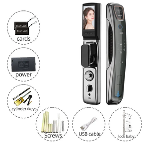 Cerradura de Puerta con Videoportero Usmart <span class=keywords><strong>Enrique</strong></span> Go, Lector Biométrico Automático de Tarjetas, Acabado Cromado, Reconocimiento de Huellas Dactilares, Aplicación Wifi, Nube - Product Image 4