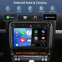 Stereo Mobil Android Podofo 9 inci untuk Porsche Cayenne 2003-2010, Wireless Carplay, Android Auto, GPS, Wifi, Audio Hifi, FM RDS, OEM