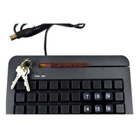 Teclado Lector de Tarjetas KB-50, Teclado Programable Especial para Cajeros de Supermercado