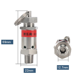 Válvula de Alivio Neumática de Acero Inoxidable con Sellado FKM para Calderas de Vapor y Compresores de Aire, Resistente a Altas Temperaturas y a la Corrosión - Product Image 6