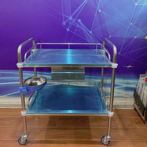 Op Maat Gemaakte Roestvrijstalen Medische Kar Kliniek Ziekenhuis <span class=keywords><strong>Trolley</strong></span> Met Wielen En Lade - Product Image 1