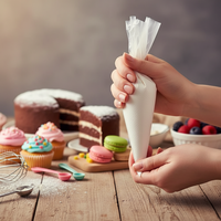 Poches à douille jetables épaissies pour décoration, ensemble d'outils de pâtisserie pour crème, biscuits, gâteaux, emballage de boîtes et décoration de gâteaux