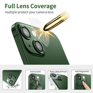 Protector de Lente de Cámara de Cristal Templado Transparente de Cobertura Total Personalizado con Diseño CD para iPhone 16 Pro Max 17 Air Anticaída - Product Image 3