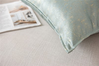 Housse de coussin décorative en jacquard métallique abstrait, support dorsal, oreillers personnalisés, fournie directement par l'usine