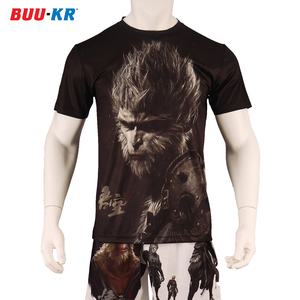 Buker Black Myth Wukong 3d Pattern Printing vestiti personalizzati sublimazione <span class=keywords><strong>termica</strong></span> da uomo Casual magliette a maniche corte - Product Image 1